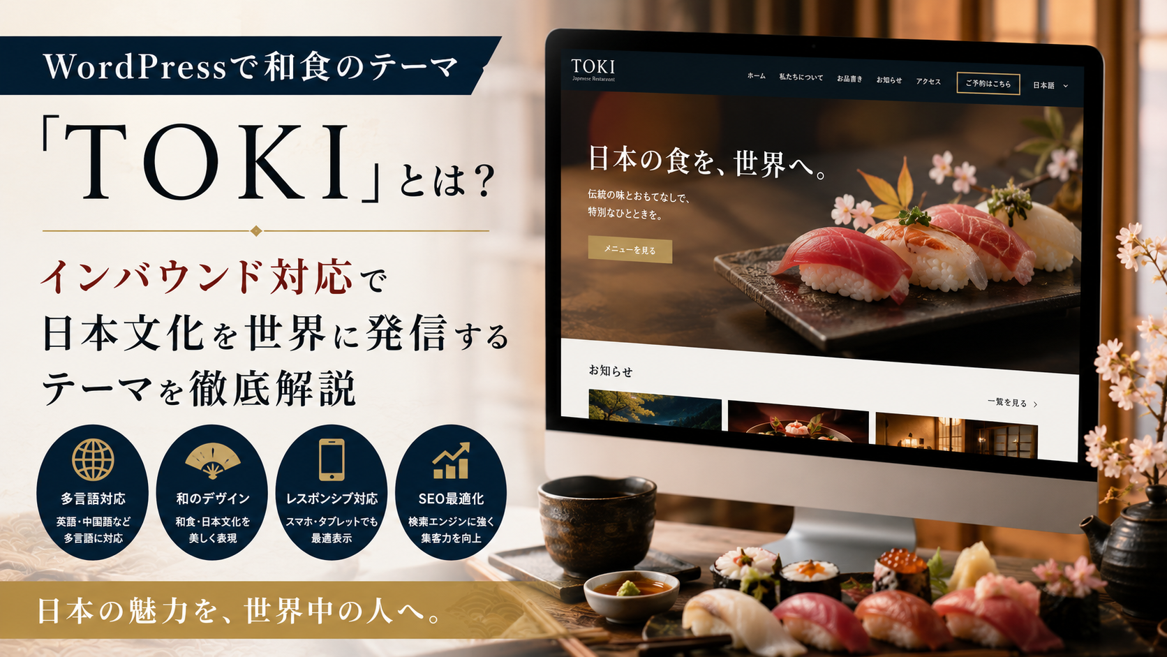 WordPressで和食のテーマ「TOKI」とは？